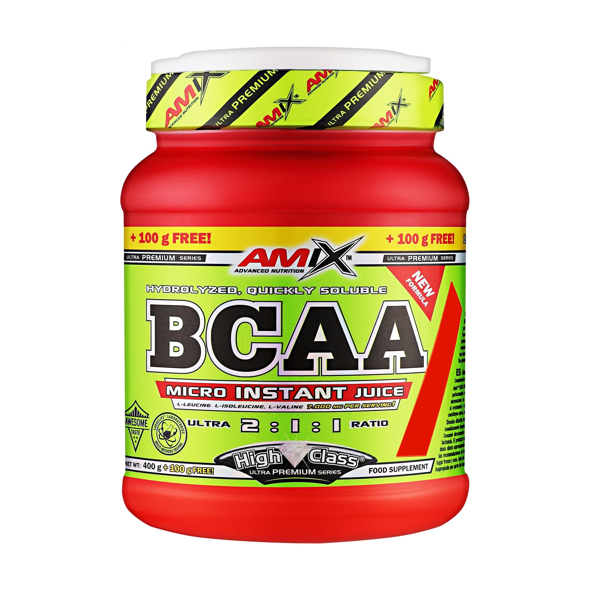 Амінокислота Amix Nutrition BCAA Micro Instant Juice 2:1:1 Апельсин, в порошку, 500 г