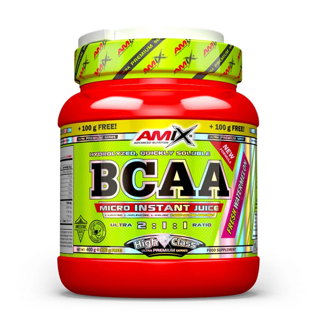 Амінокислота Amix Nutrition BCAA Micro Instant Juice 2:1:1 Кавун, в порошку, 500 г